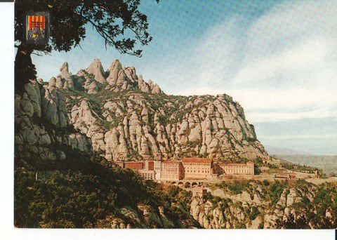 Postal-Postcard 17553: MONTSERRAT - Vista general del Santuario de Montserrat desde el camino de San Miguel