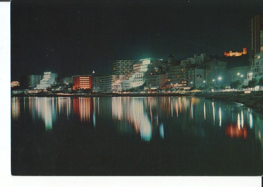 Postal-Postcard 17560: PALMA DE MALLORCA - Paseo Maritimo. Vista Nocturna 02