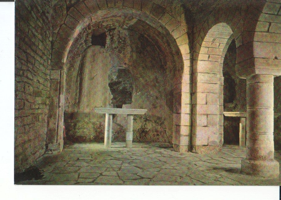 Postal-Postcard 17569: ALTO ARAGON Huesca - San Juan de la Peña Vista Interior del Monasterio