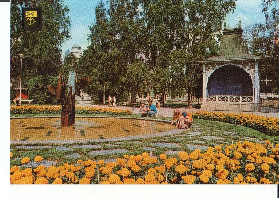 Postal-Postcard 17590: MIKKELI SUOMI FINLAND - The Church Park and Nelisiipi statyn