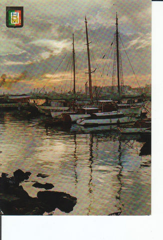 Postal-Postcard 17401: MALAGA - Atardece en el puerto de Malaga