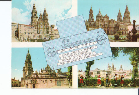 Postal-Postcard 17406: SANTIAGO DE COMPOSTELA - Diferentes Vistas