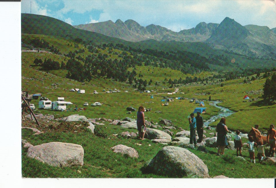 Postal-Postcard 17411: VALL DANDORRA - Valle de Envalira. Grau Roig al fondo
