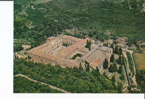 Postal-Postcard 17414: NARBONNE - Abbaye de Fontfroide Vista aerea