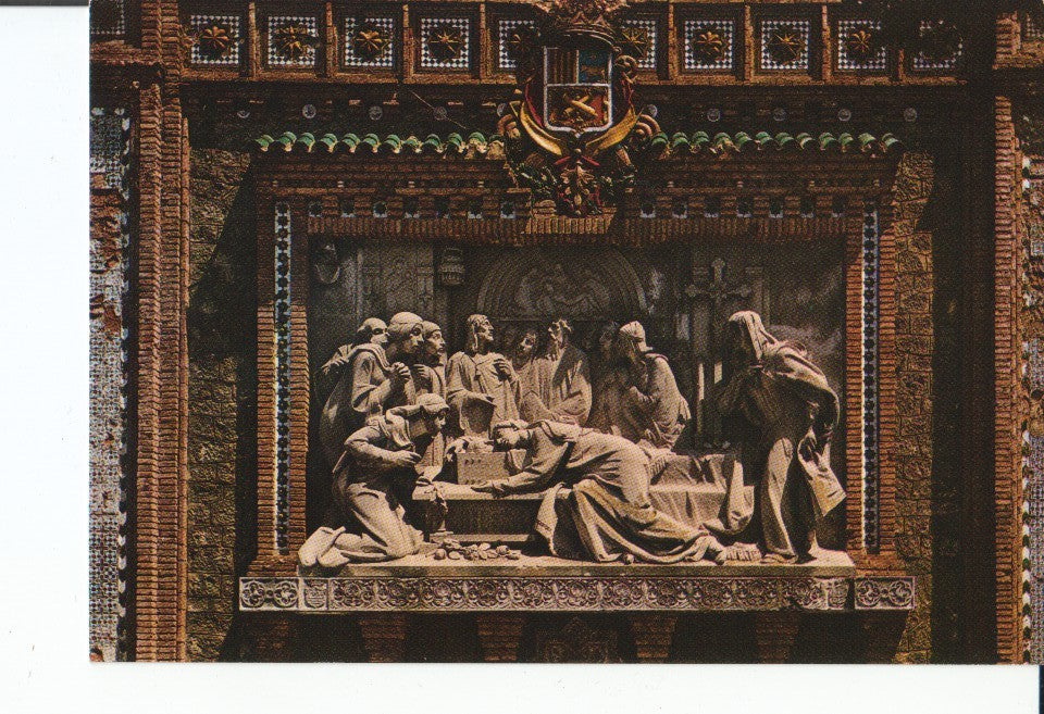 Postal-Postcard 17430: TERUEL - Escalinata. Relieve de los Amantes. Perron