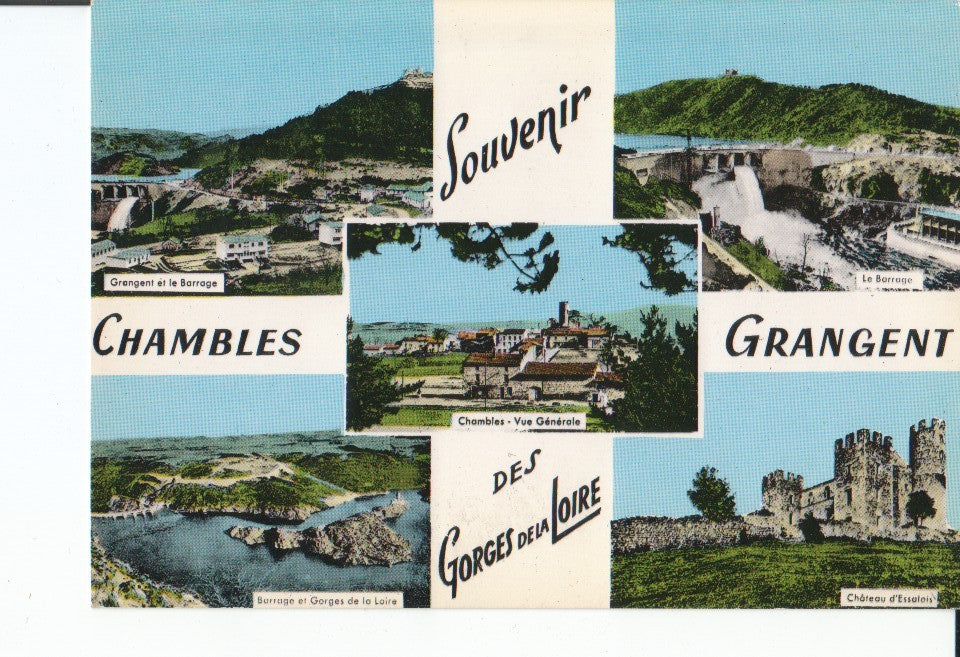 Postal-Postcard 17434: Different views of ST ETIENNE ST RAMBERT ROCHE LA MOLIERE SAINT JUST SUR LOIRE ET ANDREZIEUX