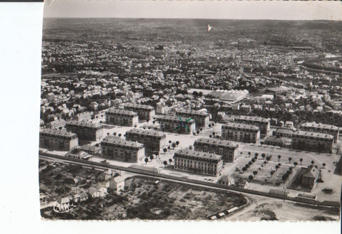 Postal-Postcard 17468: MONTLUCON - Vue panoramique aerienne. Cruz a boligrafo en la foto