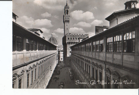 Postal-Postcard 17496: FLORENCE - The Uffizi and the Old Palace