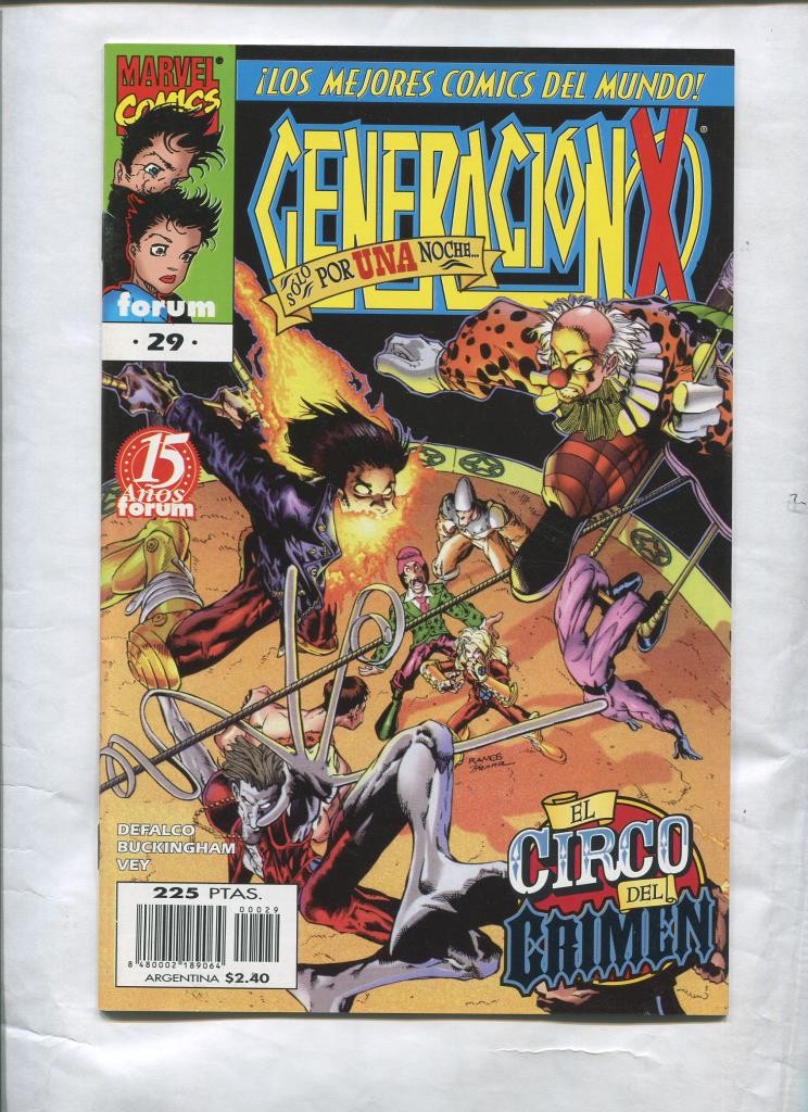 Generacion X volumen 2 numero 29:  (papel algo acartonado por haber estado en lugar humedo)
