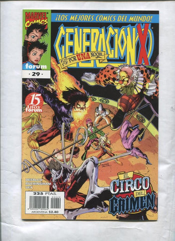 Generacion X volumen 2 numero 29:  (papel algo acartonado por haber estado en lugar humedo)