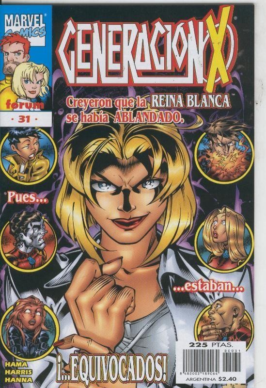 Generacion X volumen 2 numero 31: (papel algo acartonado por haber estado en lugar humedo)