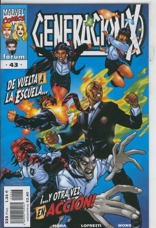Generacion X volumen 2 numero 43:  (papel algo acartonado por haber estado en lugar humedo)