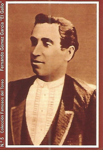 CALENDARIO PUBLICITARIO 05: Coleccion Famosos del Toreo: Fernando Gomez El Gallo