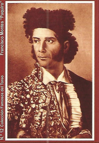 CALENDARIO PUBLICITARIO 12: Coleccion Famosos del Toreo: Francisco Montes Paquiro
