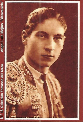 CALENDARIO PUBLICITARIO 18: Coleccion Famosos del Toreo: Angel Luis Mejias Bienvenida