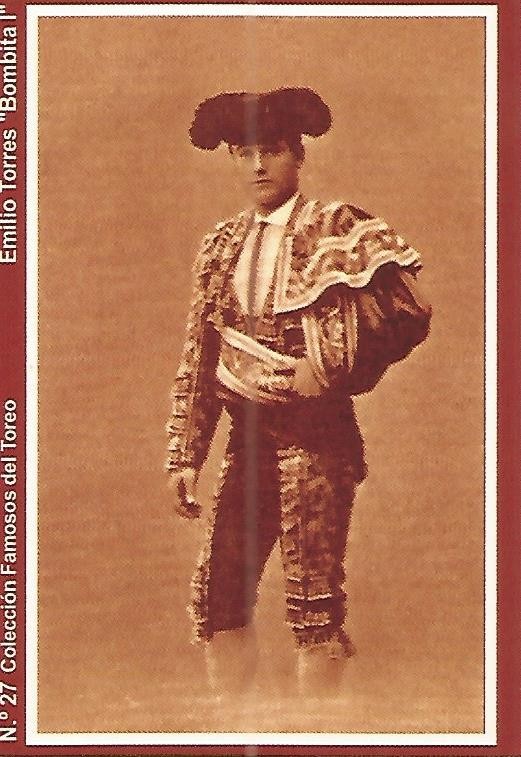 CALENDARIO PUBLICITARIO 27: Coleccion Famosos del Toreo: Emilio Torres Bombita I 