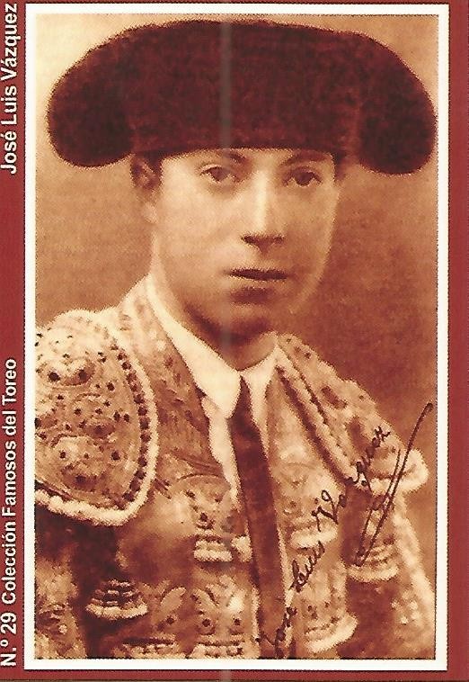 CALENDARIO PUBLICITARIO 29: Coleccion Famosos del Toreo: Jose Luis Vazquez