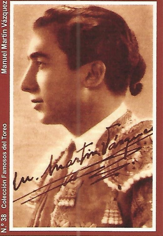 CALENDARIO PUBLICITARIO 38: Coleccion Famosos del Toreo: Manuel Martin Vazquez
