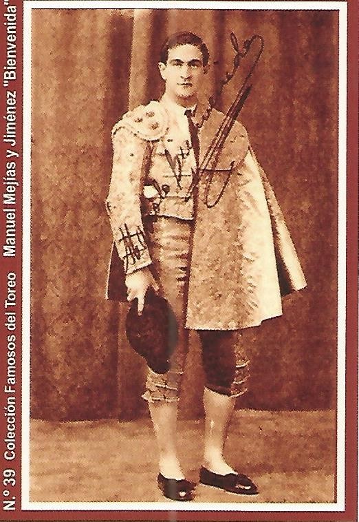 CALENDARIO PUBLICITARIO 39: Coleccion Famosos del Toreo: Manuel Mejias Bienvenida