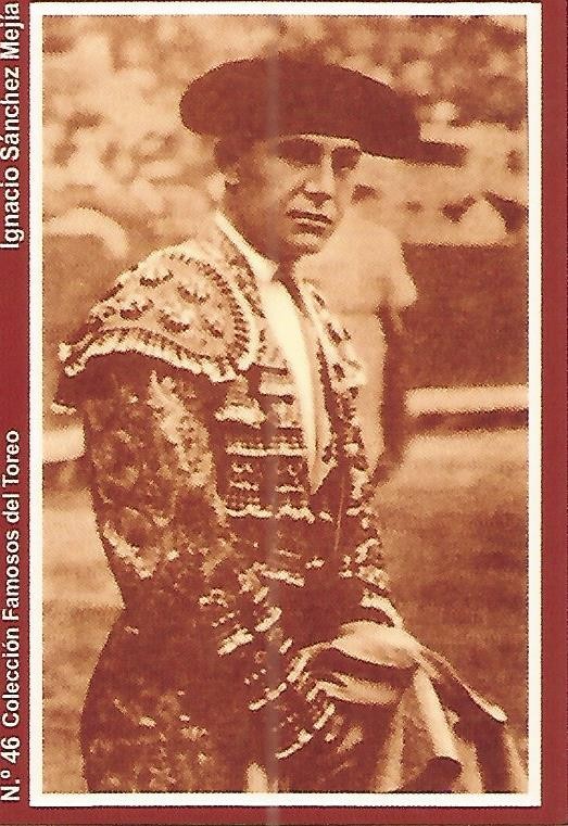 CALENDARIO PUBLICITARIO 46: Coleccion Famosos del Toreo: Ignacio Sanchez Mejia
