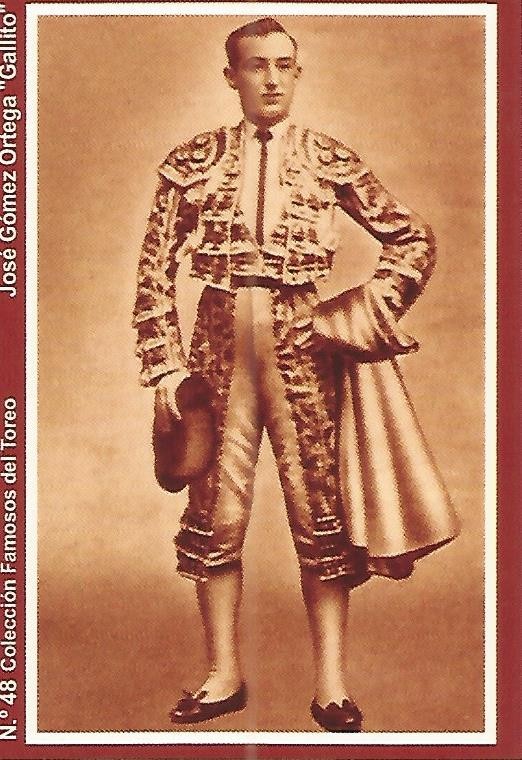 CALENDARIO PUBLICITARIO 48: Coleccion Famosos del Toreo: Gallito