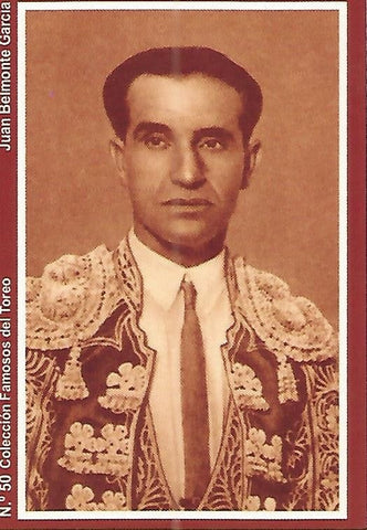 CALENDARIO PUBLICITARIO 50: Coleccion Famosos del Toreo: Juan Belmonte