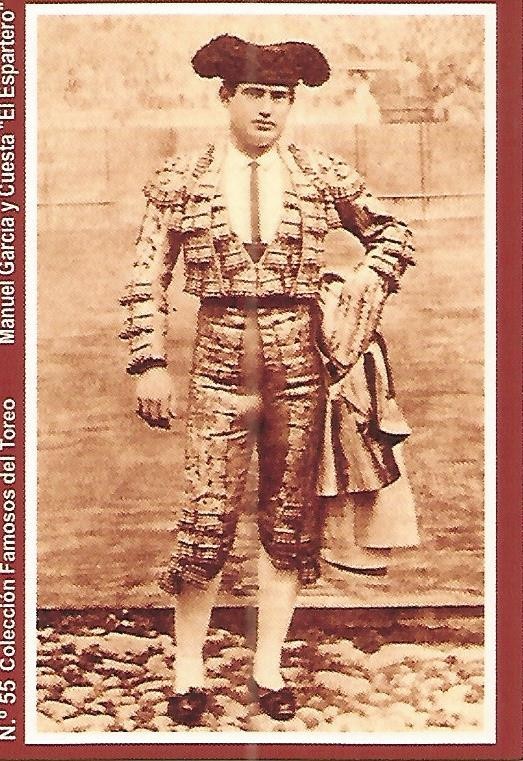 CALENDARIO PUBLICITARIO 55: Coleccion Famosos del Toreo: Manuel Garcia El Espartero