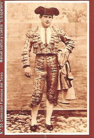 CALENDARIO PUBLICITARIO 55: Coleccion Famosos del Toreo: Manuel Garcia El Espartero