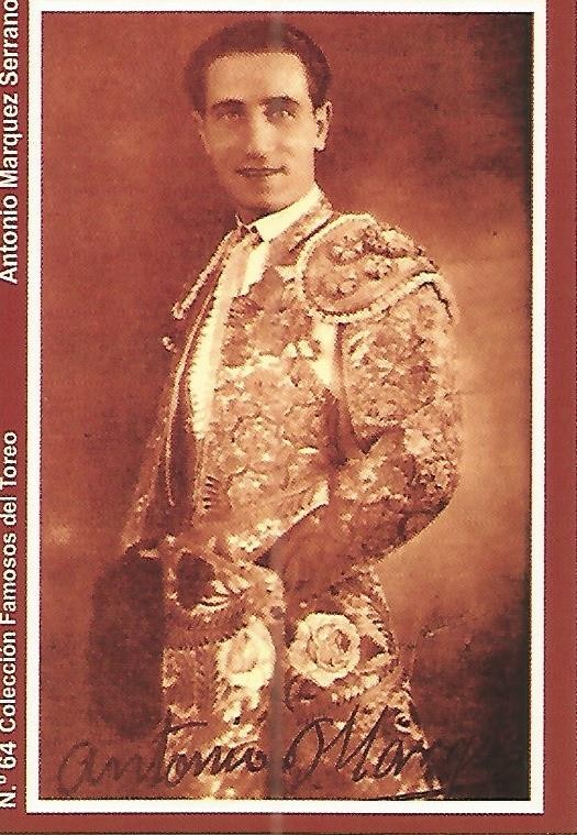 CALENDARIO PUBLICITARIO 64: Coleccion Famosos del Toreo: Antonio Marquez