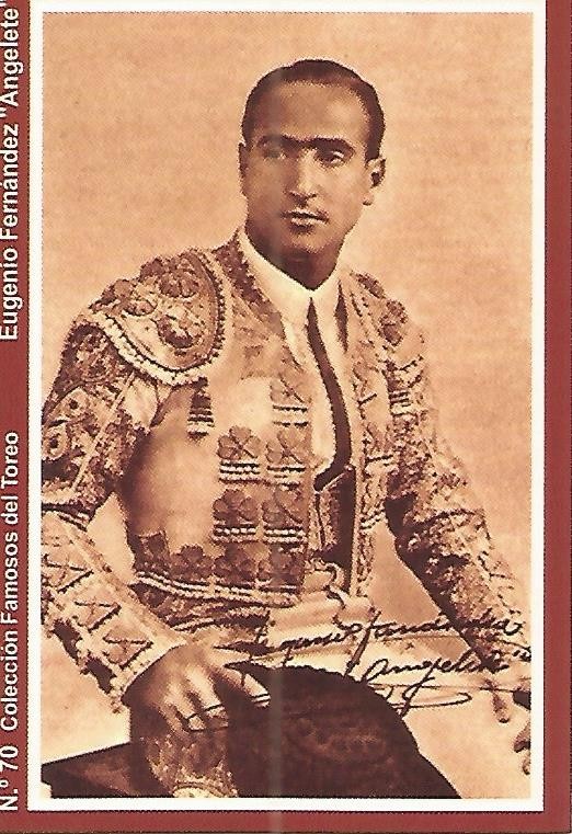 CALENDARIO PUBLICITARIO 70: Coleccion Famosos del Toreo: Eugenio Fernandez Angelete