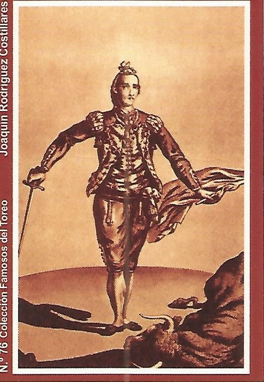 CALENDARIO PUBLICITARIO 76: Coleccion Famosos del Toreo: Joaquin Rodriguez Costillares