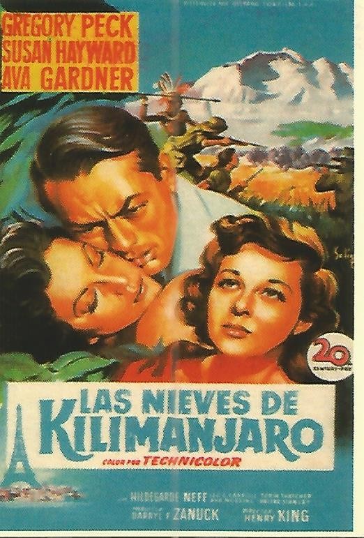 CALENDARIO PUBLICITARIO 00139:  AVA GADNER Las nieves del Kilimanjaro