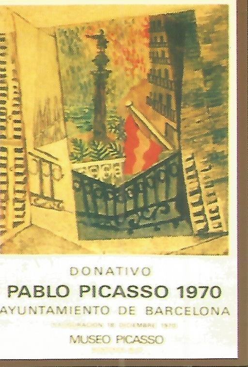 CALENDARIO PUBLICITARIO 00226: Donativo Pablo Picasso 1970. Ayuntamiento de Barcelona
