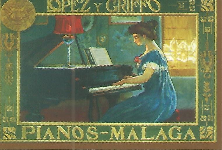 CALENDARIO PUBLICITARIO 00245: Pianos Lopez y Griffo de Malaga