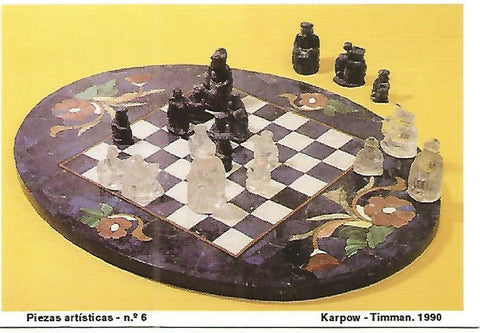 CALENDARIO PUBLICITARIO 00340: Coleccion Piezas artisticas no 6. Karpow - Timman. 1990