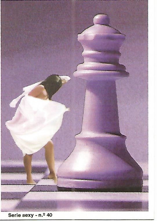 CALENDARIO PUBLICITARIO 00385: Ajedrez Serie Sexy no 40.