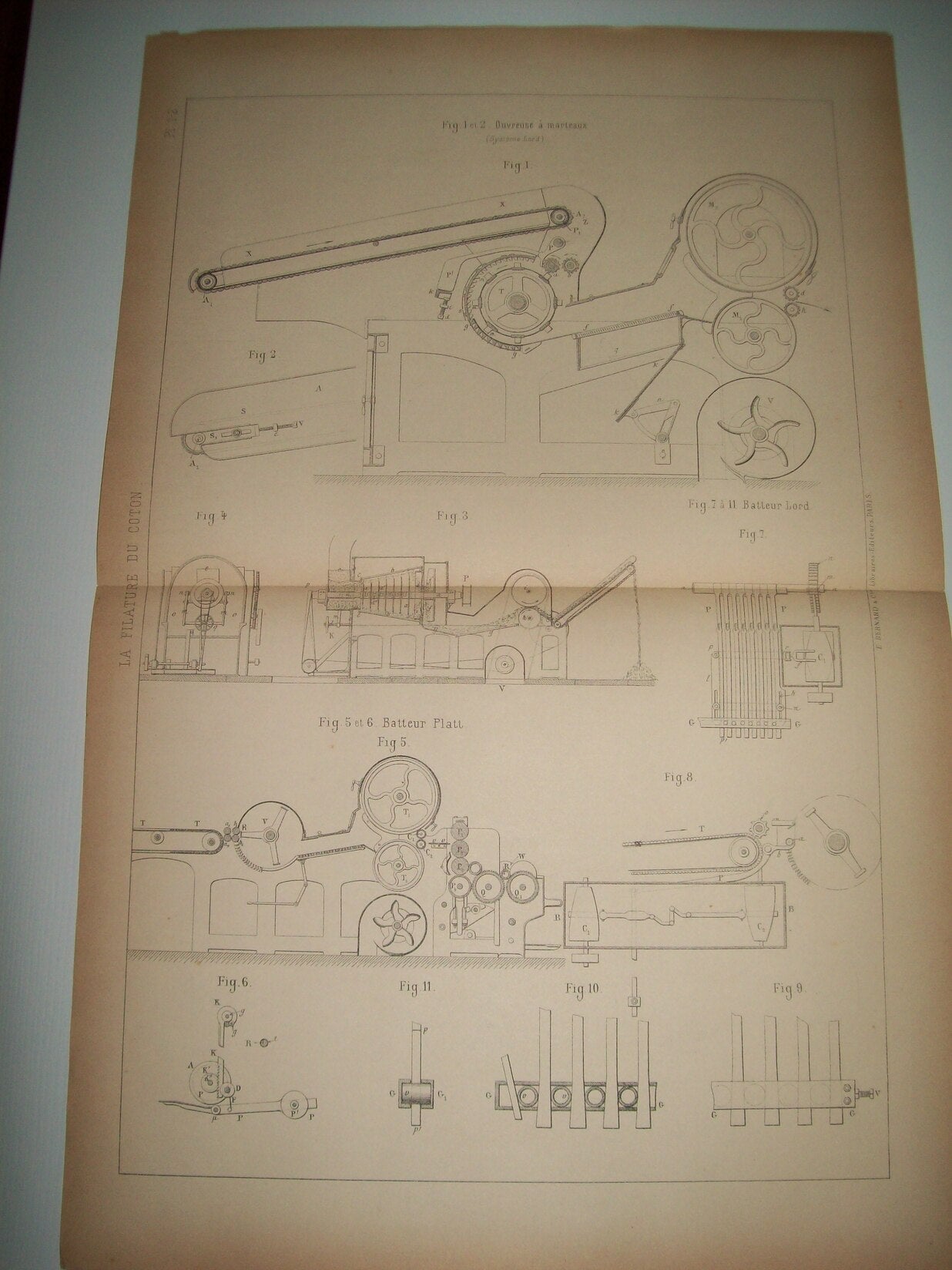 Lamina 1086: OUVREUSE LORD. OUVREUSE A TAMBOUR CONIQUE. BATTEUR PLATT. BATTEUR LORD