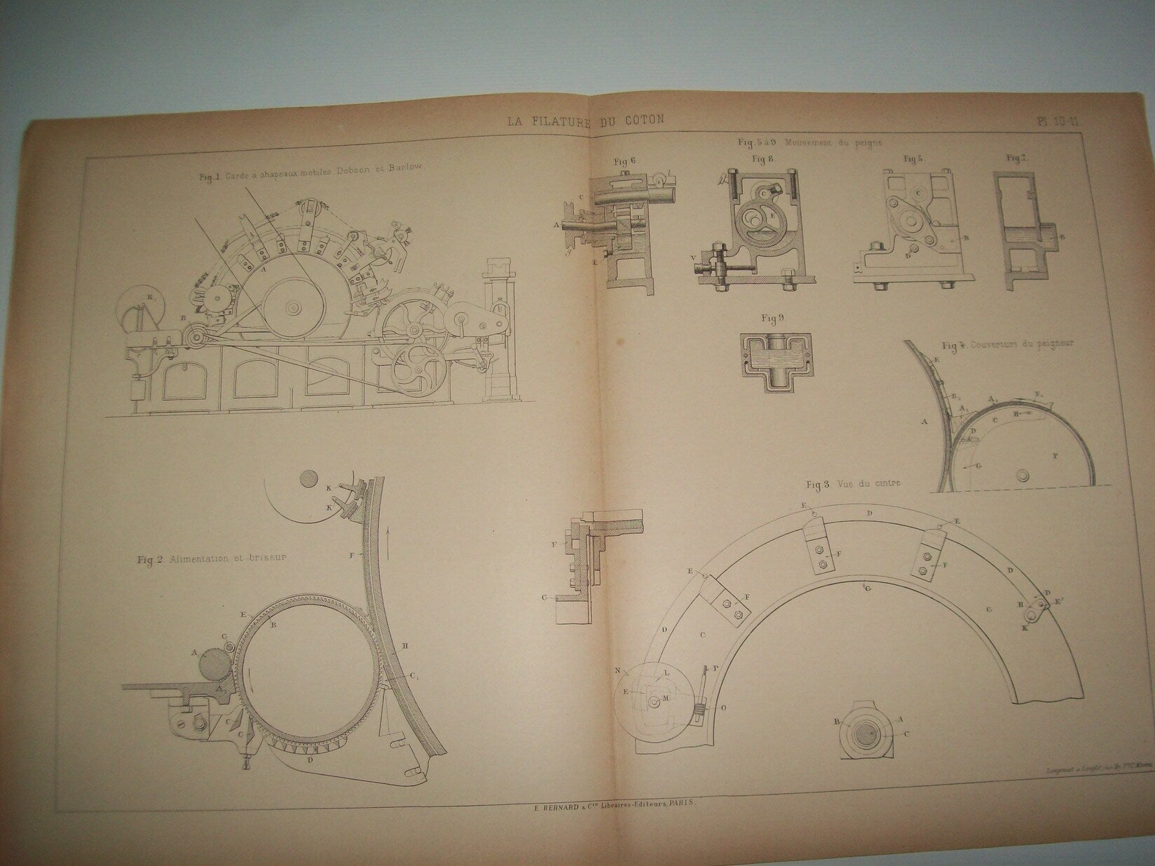 Lamina 1092: CARDE A CHAPEAUX MOBILES (SYSTEME DOBSON ET BARLOW)