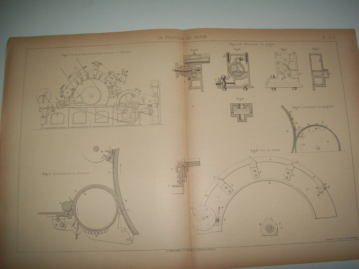 Lamina 1092: CARDE A CHAPEAUX MOBILES (SYSTEME DOBSON ET BARLOW)