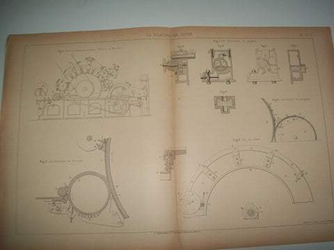 Lamina 1092: CARDE A CHAPEAUX MOBILES (SYSTEME DOBSON ET BARLOW)
