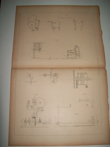 Lamina 1111: DETAILS DES MOUVEMENTS DU METIER PARR-CURTIS