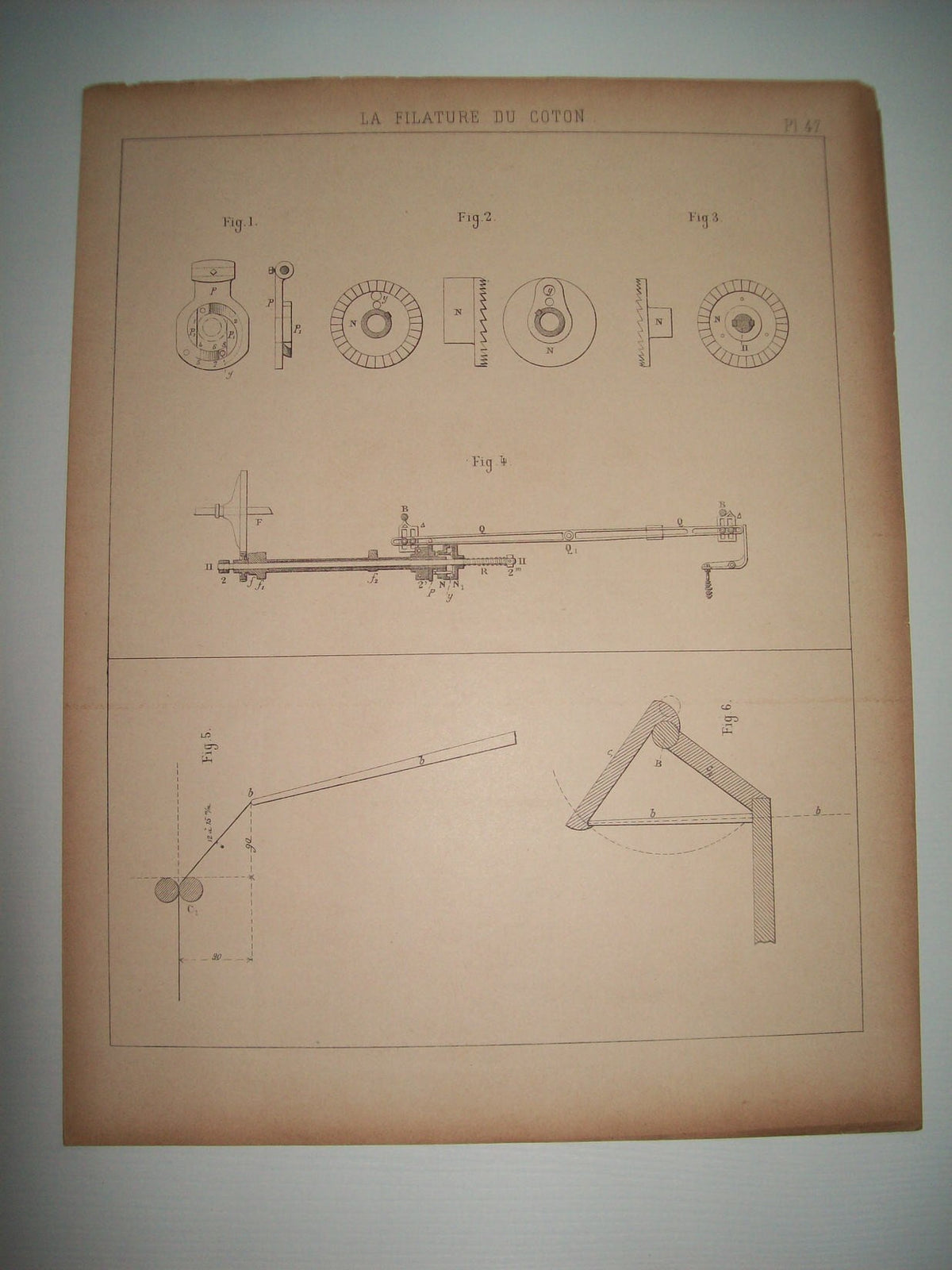 Lamina 1112:  DETAILS DES MOUVEMENTS DU METIER PARR-CURTIS