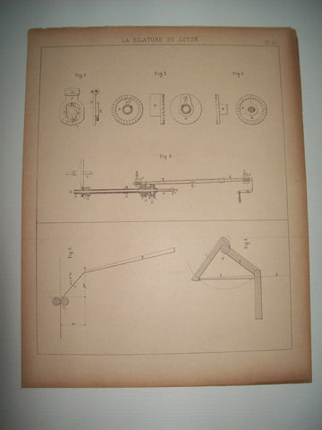Lamina 1112:  DETAILS DES MOUVEMENTS DU METIER PARR-CURTIS