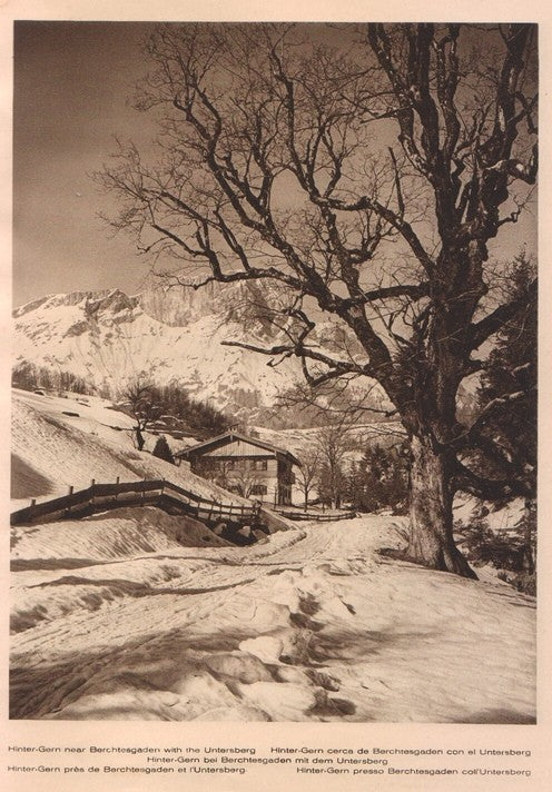 Lamina/Foto KURT HIELSCHE Deuschtland No. 002: HINTER-GERN NEAR BERCHTESGADEN WITH THE UNTERSBERG