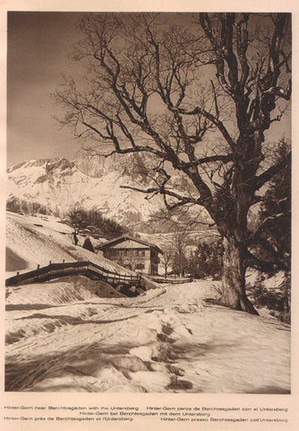 Lamina/Foto KURT HIELSCHE Deuschtland No. 002: HINTER-GERN NEAR BERCHTESGADEN WITH THE UNTERSBERG