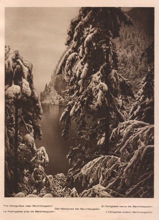Lamina/Foto KURT HIELSCHE Deuschtland No. 003: THE KONIGS-SEE NEAR BERCHTESGADEN