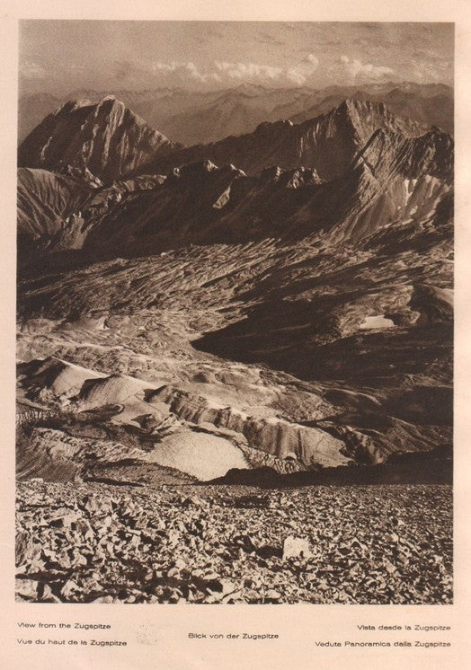 Lamina/Foto KURT HIELSCHE Deuschtland No. 008: VIEW FROM THE ZUGSPITZE