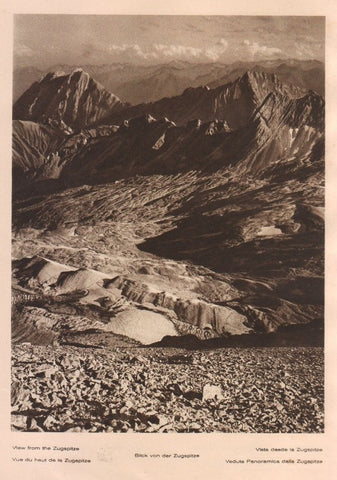 Lamina/Foto KURT HIELSCHE Deuschtland No. 008: VIEW FROM THE ZUGSPITZE
