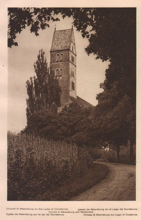 Lamina/Foto KURT HIELSCHE Deuschtland No. 016: CHURCH IN MEERSBURG ON THE LAKE OF CONSTANCE
