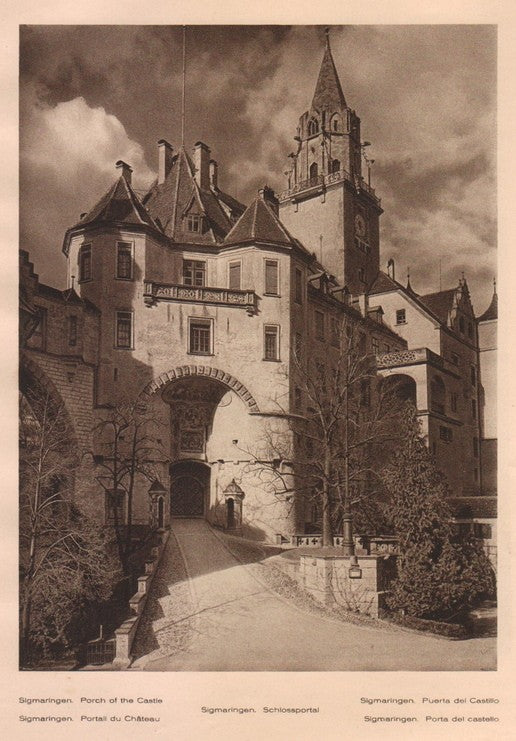 Lamina/Foto KURT HIELSCHE Deuschtland No. 019: SIGMARINGEN PORT OF THE CASTLE